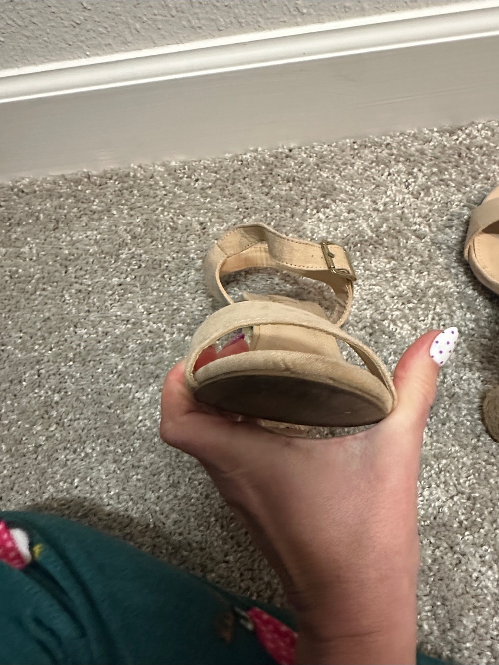 Lulu's Beige Suede Espadrille-Wrapped Block Heel Sandals - Picture 10 of 13